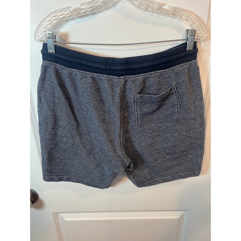 Old Navy Mens Knit Shorts Textured Marled Navy Blue Size Medium - Picture 3 of 6
